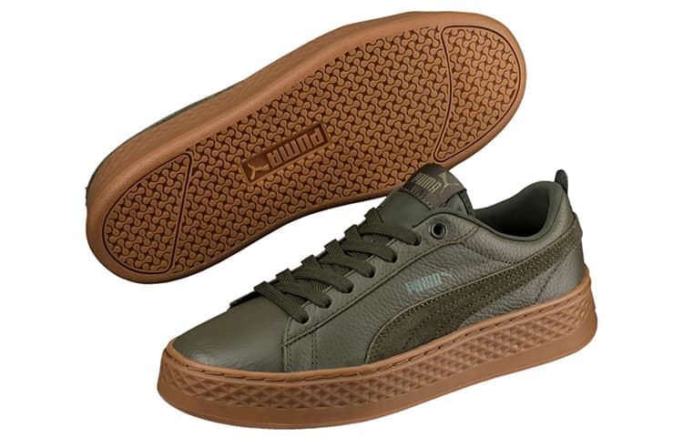 Кроссовки PUMA Smash Platform Olive - изображение 3