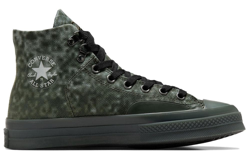 Кеды Converse x Patta Chuck 70 Marquis Винтаж Устойчивый к истиранию покрытие Высокие кеды Унисекс Армейский зеленый - изображение 2