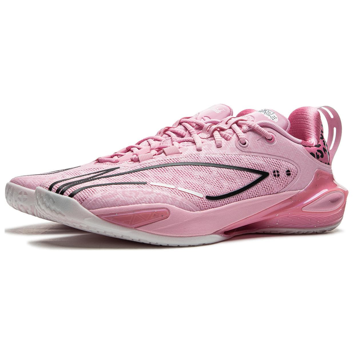 Кроссовки для баскетбола Li NING Flash Strike 11 Low Топ Баскетбольные кроссовки Мужской Бриллиантово-розовый - изображение 3