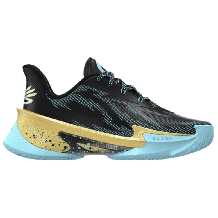 Кроссовки для баскетбола Under Armour CURRY SERIES 7 Low Топ Баскетбольные кроссовки Мужские Черные Синие - изображение 1