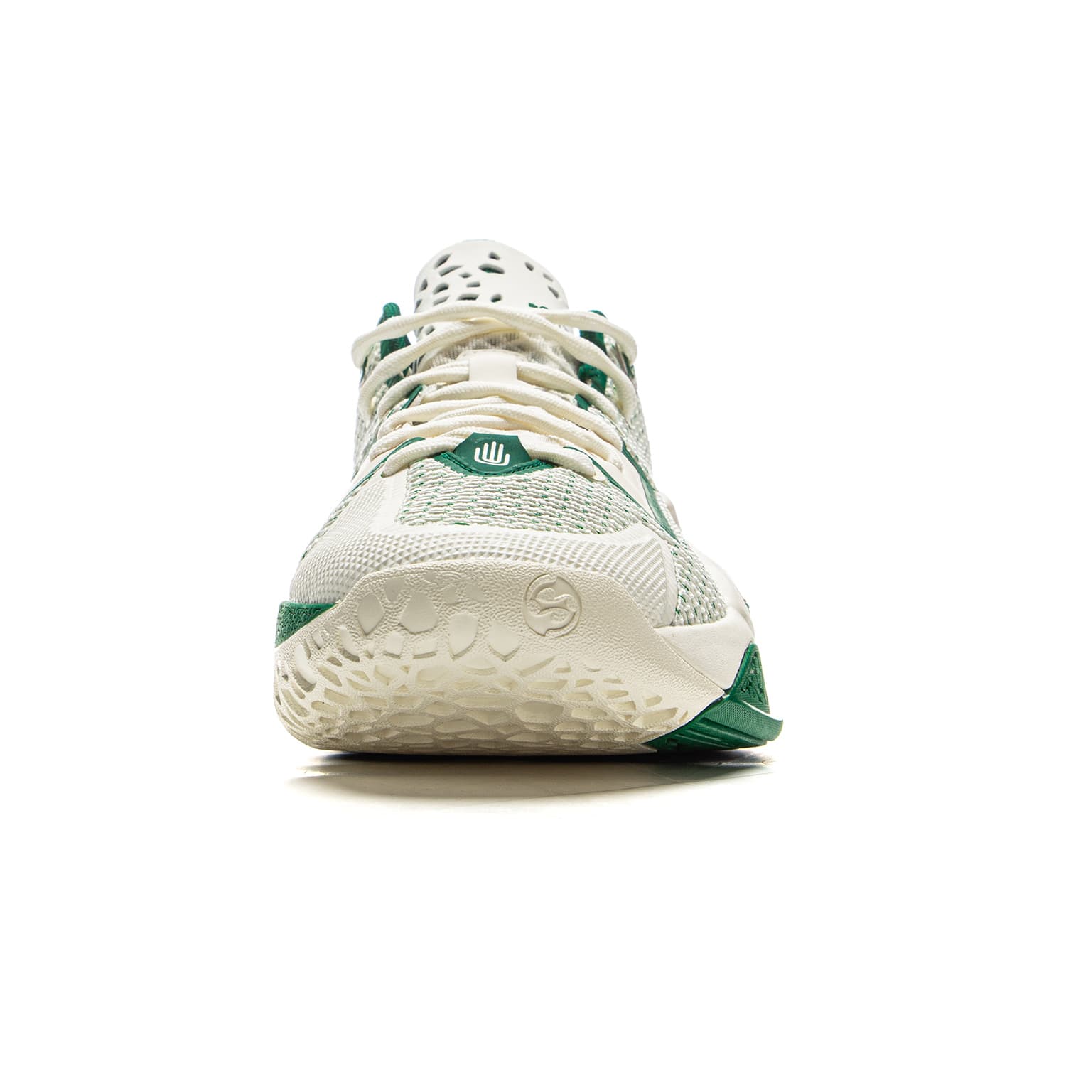 Кроссовки для баскетбола Li-Ning Баскетбольные кроссовки для игры с устойчивостью, амортизацией и покрытием, низкие, мужские, бежево-зеленый - изображение 5