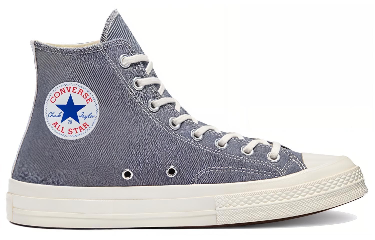 Кеды Comme des Garcons Play x Converse Chuck Taylor All Star 1970s Grey Black - изображение 2