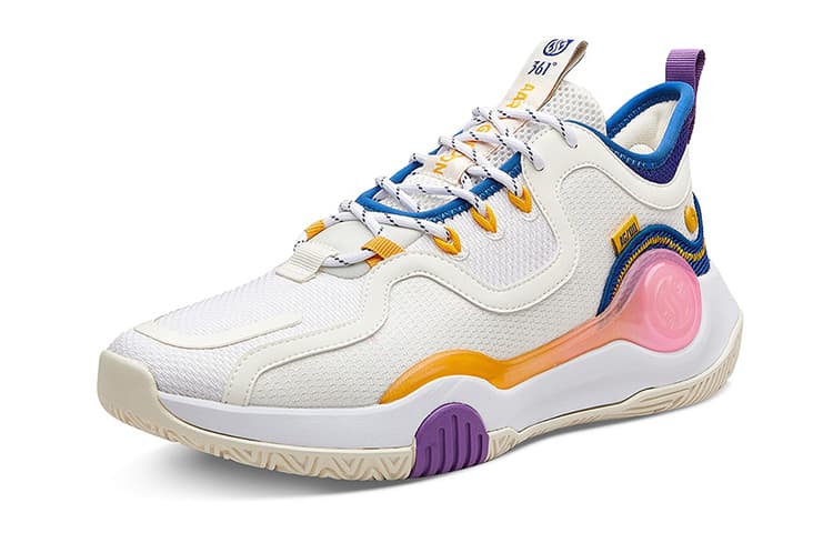 Кроссовки для баскетбола 361° AG Basketball Shoes White Yellow - изображение 3