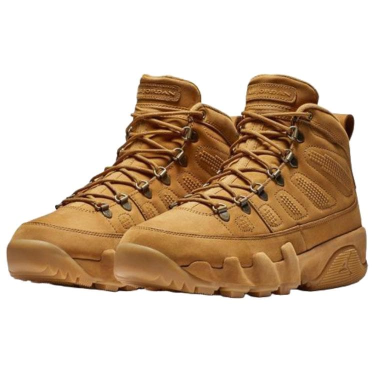 Ретро баскетбольные кроссовки Jordan Air Jordan 9 Винтажные Баскетбольные Кроссовки Мужские Пшенично-Желтые - изображение 3
