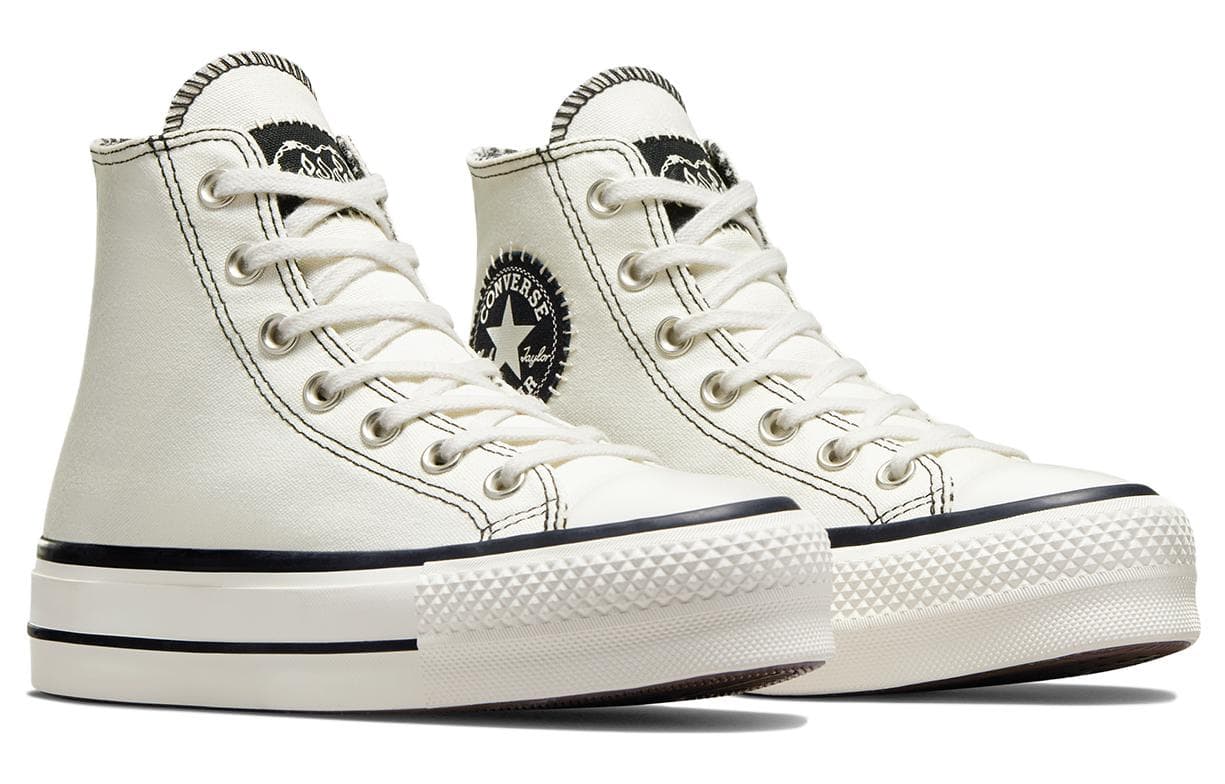 Кеды Converse All Star Lift удобные универсальные износостойкие увеличивающие рост хай-топы кеды женские белые - изображение 3