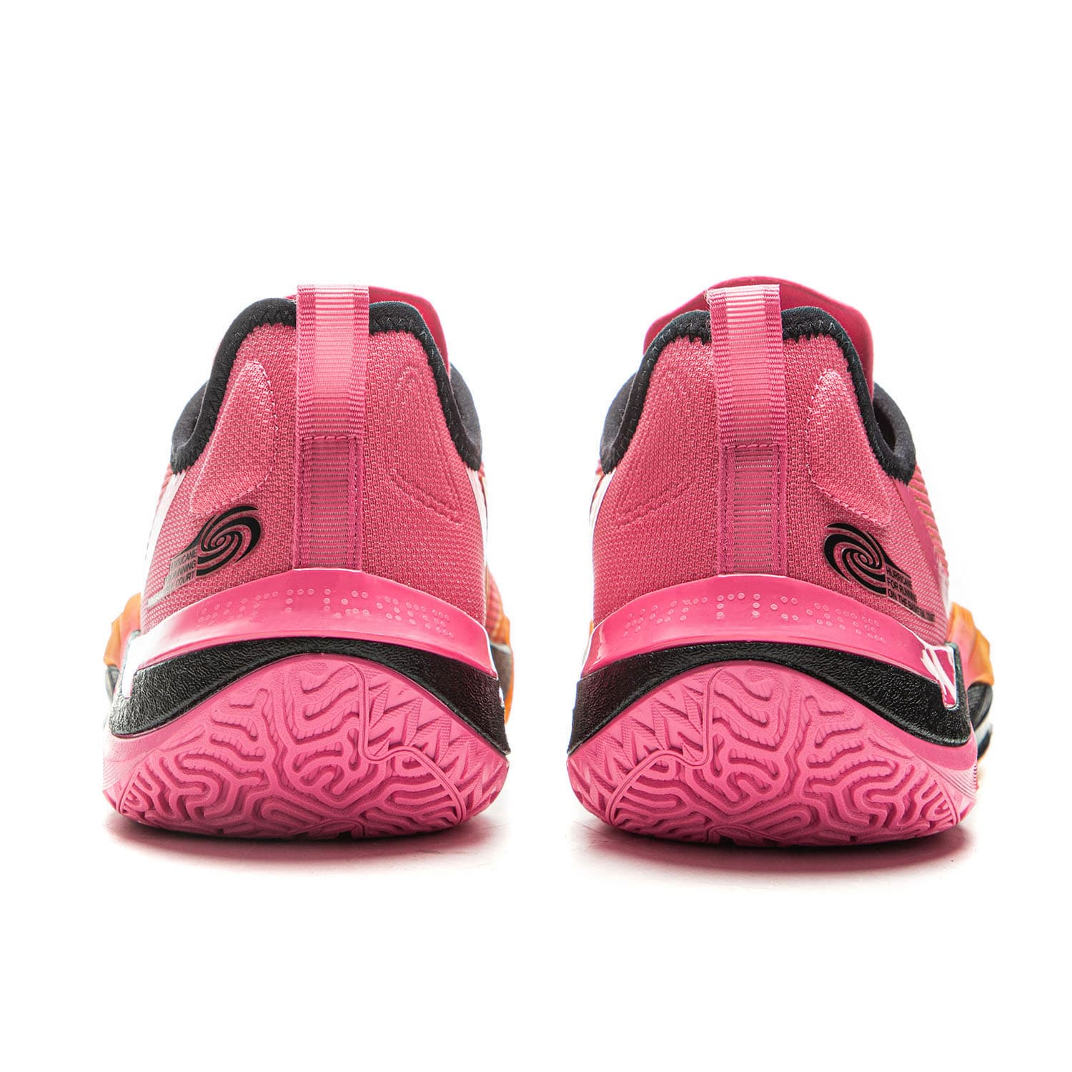 Кроссовки для баскетбола Li NING Hurricane Low Топ Баскетбольные кроссовки Мужской Розовый оранжевый - изображение 6