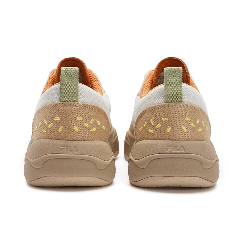 Кеды FILA BURGER Обувь для гамбургеров Low Top Sneakers Женские Белый Коричневый - изображение 4