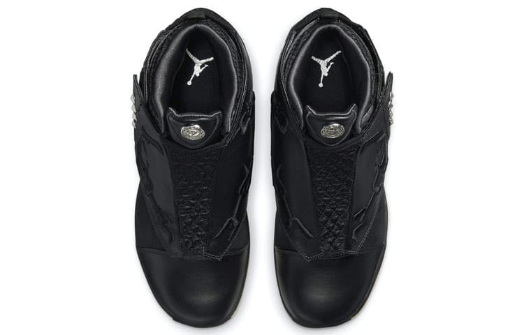 Ретро баскетбольные кроссовки Converse x Jordan Air Jordan 16 "Why Not Chuck" 1970s High Black White - изображение 5