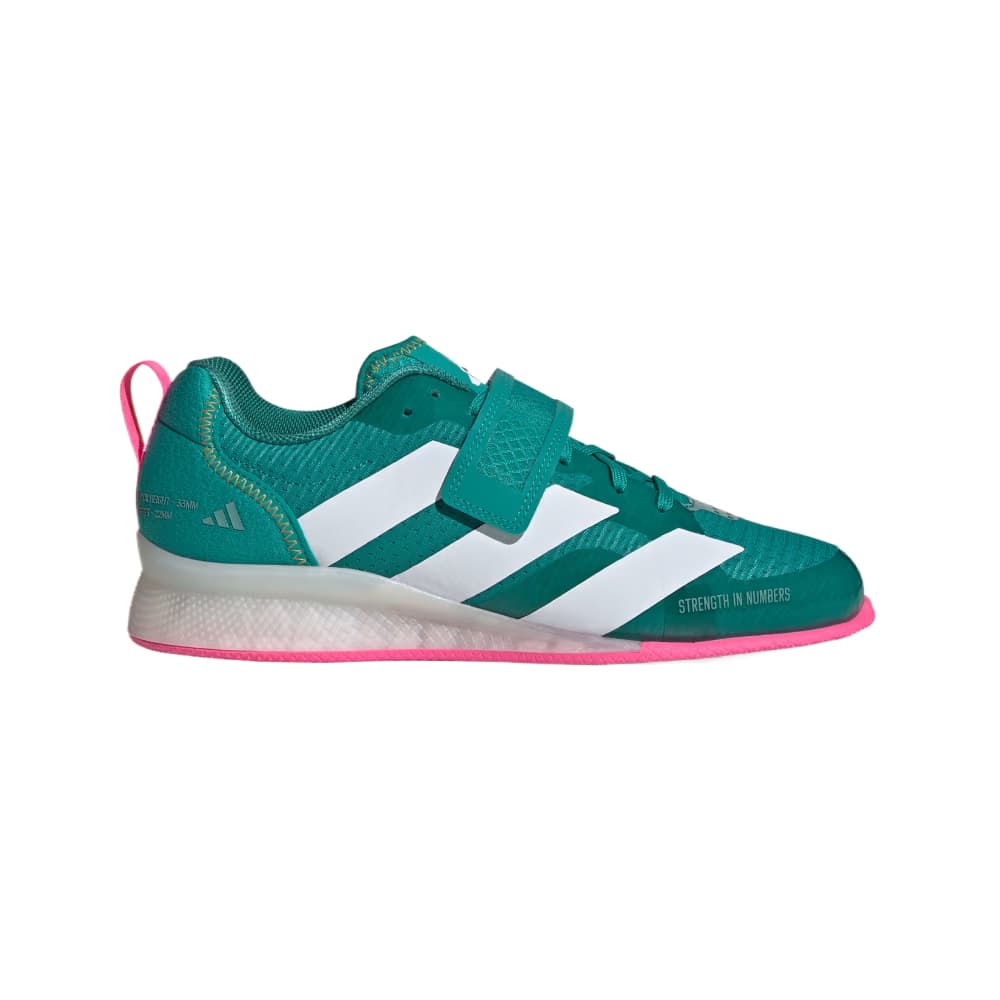 Кроссовки для спортзала Adidas Adipower Low Тренировочные кроссовки унисекс синие зеленые - изображение 2