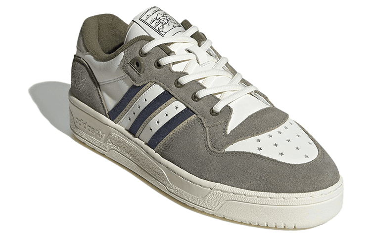 Кроссовки adidas Rivalry Low Grey Green White - изображение 3