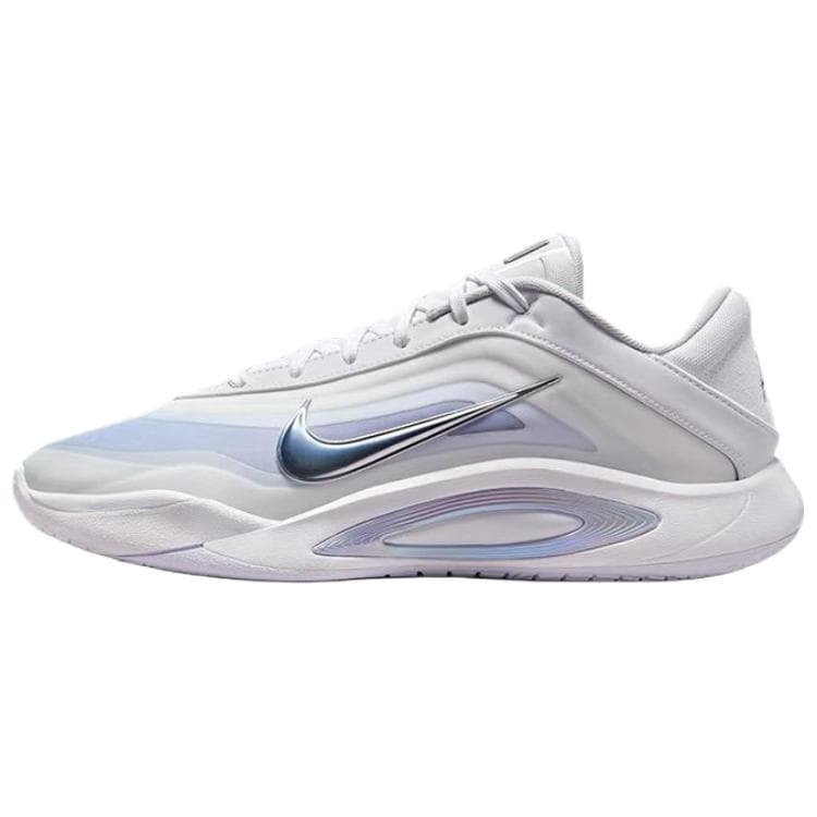 Кроссовки для баскетбола Nike A'One Low Баскетбольные кроссовки Унисекс Белый Синий - изображение 1