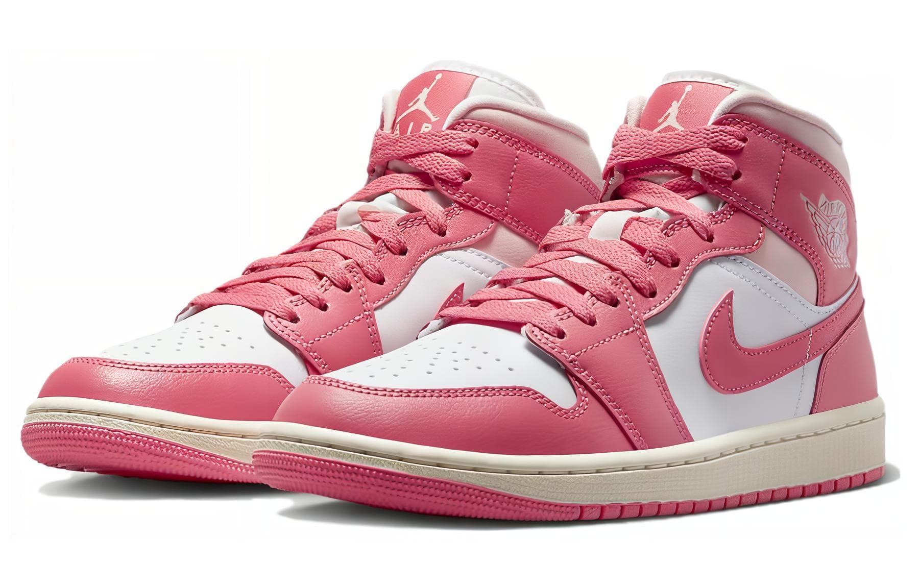 Ретро баскетбольные кроссовки Jordan Air Jordan 1 Mid "Strawberries and Cream" - изображение 3