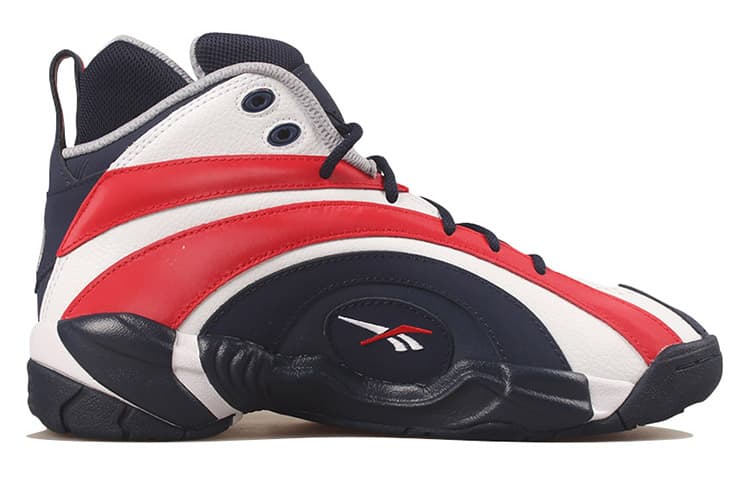 Ретро баскетбольные кроссовки Reebok Shaqnosis USA White Blue Red - изображение 2
