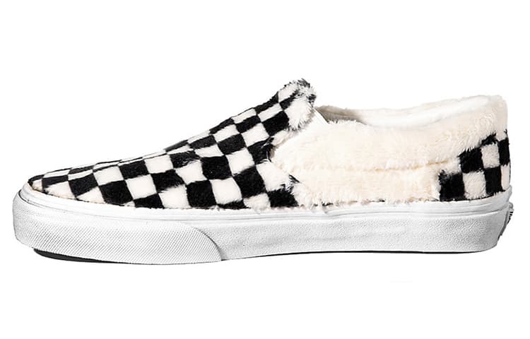 Кроссовки Vans Slip-On Sherpa Black White - изображение 2