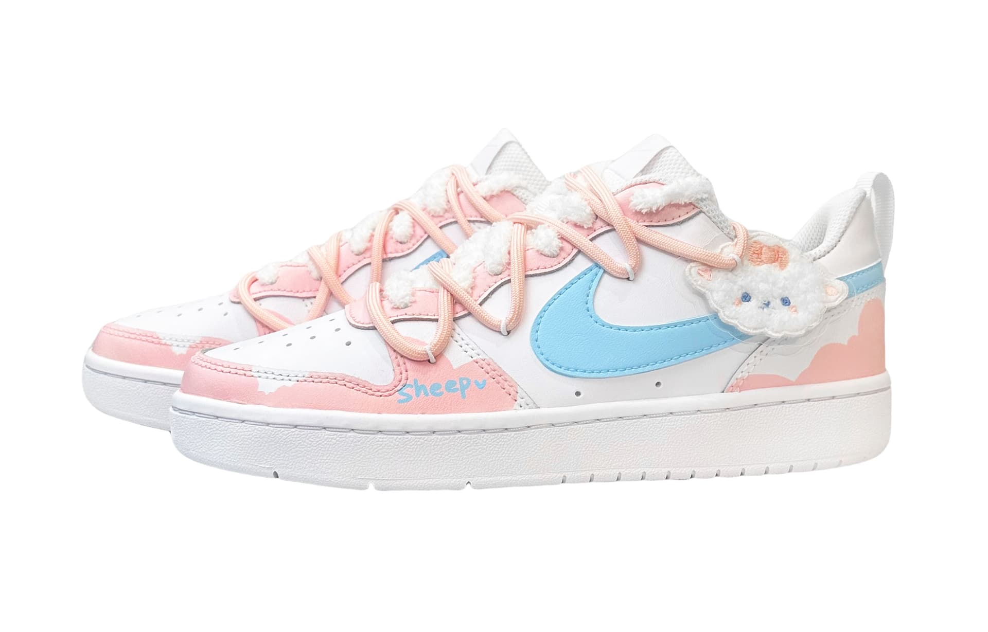 Кроссовки Nike Court Borough Low GS Pink - изображение 3