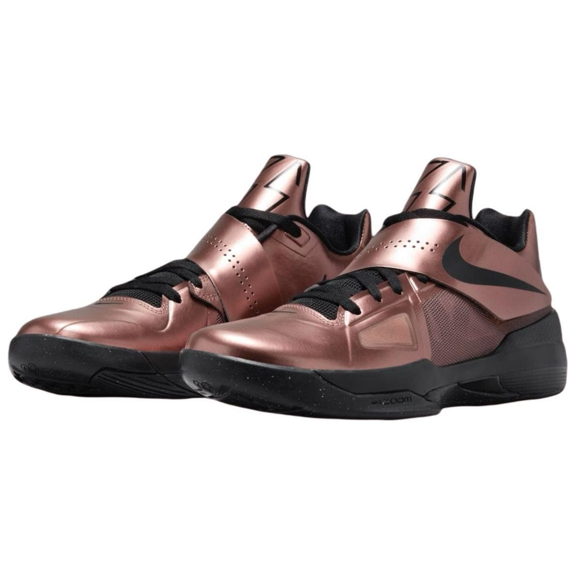 Кроссовки для баскетбола Nike KD 4 Противоскользящие Устойчивые к износу Низкие Баскетбольные кроссовки Мужские Бронзовые - изображение 3