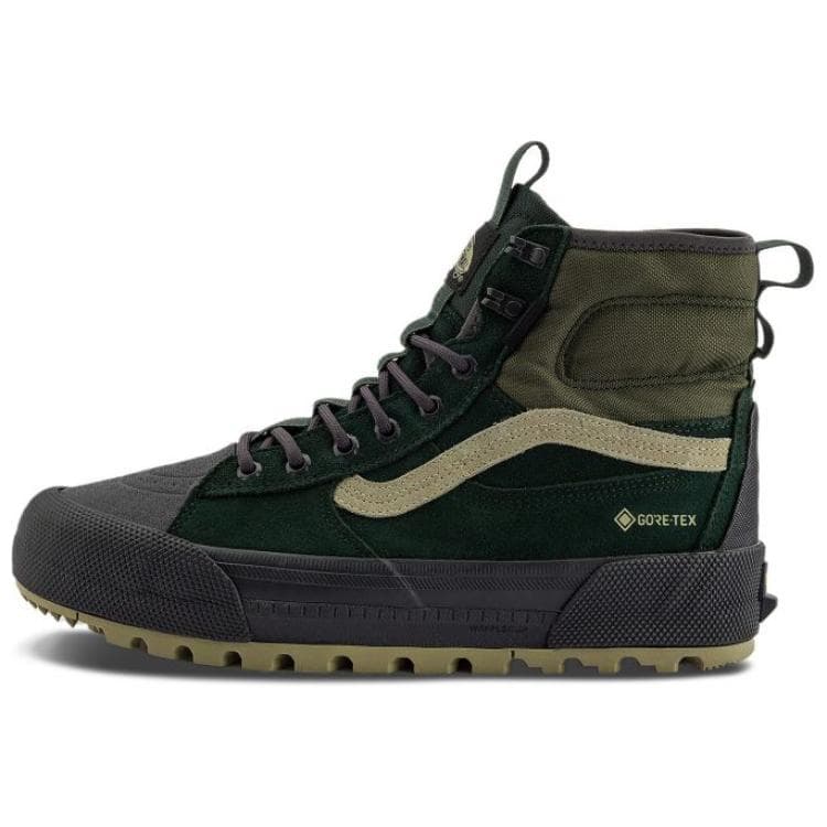 Кроссовки Vans Mte SK8 HI Устойчивая к истиранию высокая обувь для альпинизма Унисекс Черный Зеленый - изображение 1