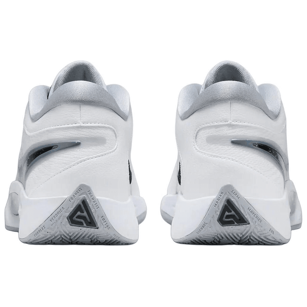 Кроссовки для баскетбола Nike Giannis Freak 6 Противоскользящие Устойчивые к истиранию Низкие Баскетбольные кроссовки Мужские Белые Серые - изображение 5