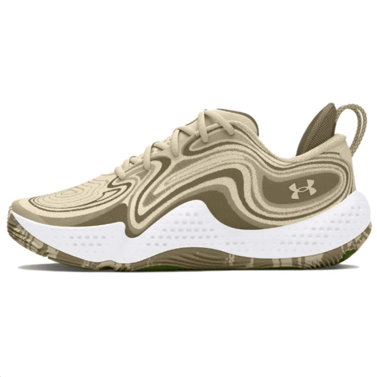 Кроссовки для баскетбола Under Armour Spawn 6 противоскользящие устойчивые к истиранию низкие баскетбольные кроссовки унисекс песочного цвета - изображение 1
