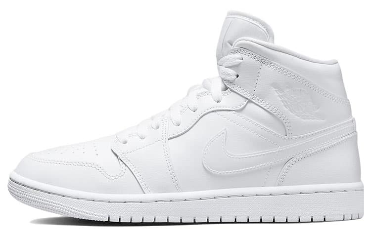 Ретро баскетбольные кроссовки Jordan Air Jordan 1 Mid Triple White