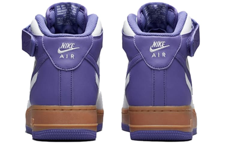 Кроссовки Nike Air Force 1 Mid Light Bone Purple Beige — фото 4
