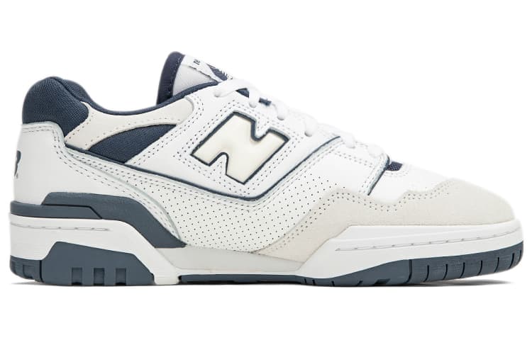 Ретро баскетбольные кроссовки New Balance 550 White Blue - изображение 2