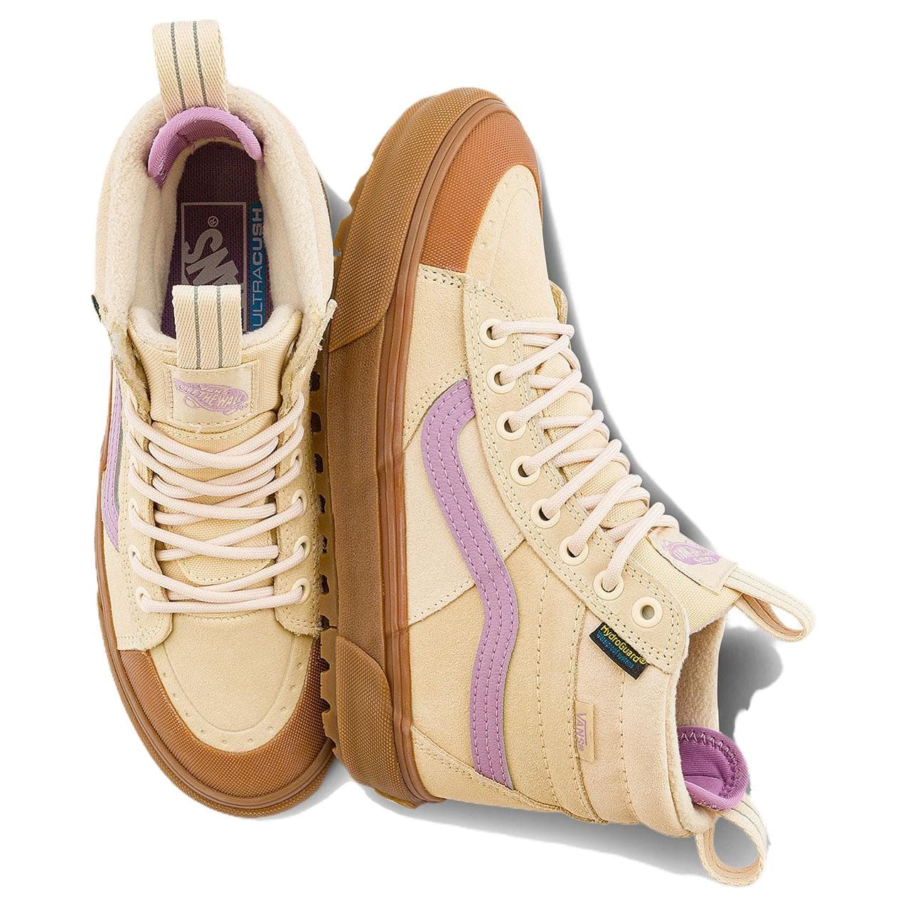 Кроссовки Vans Mte SK8 HI Удобные Высокие Кеды Походная Обувь Женские Экрю - изображение 3
