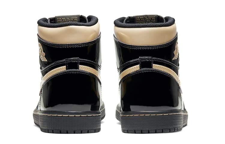 Ретро баскетбольные кроссовки Jordan Air Jordan 1 High OG "Black Gold" - изображение 5