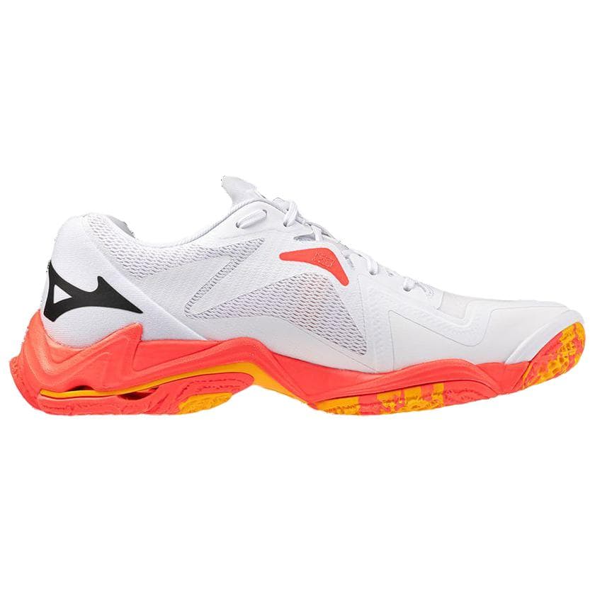 Кроссовки для спортзала Mizuno Wave Lightning Z8 Легкие Низкие Кроссовки для Тренировок Унисекс Белый Оранжевый - изображение 2