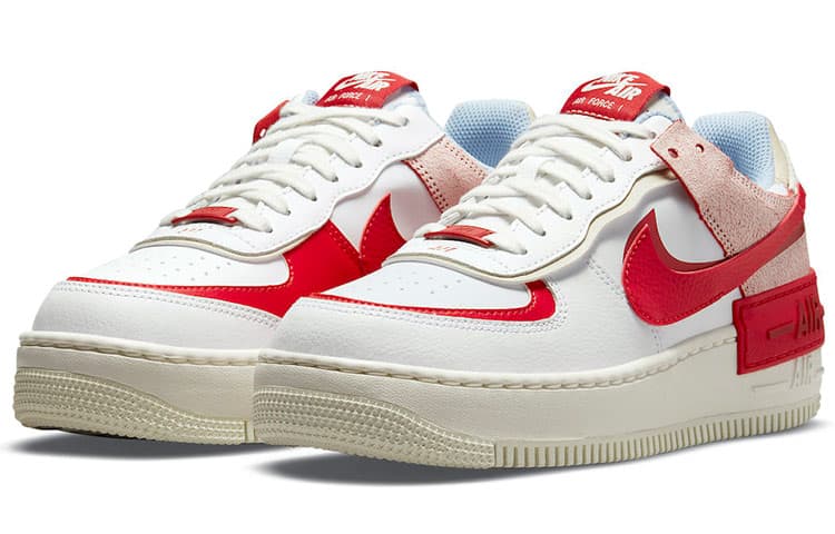 Кроссовки Nike Air Force 1 Low Shadow White Red Blue - изображение 3