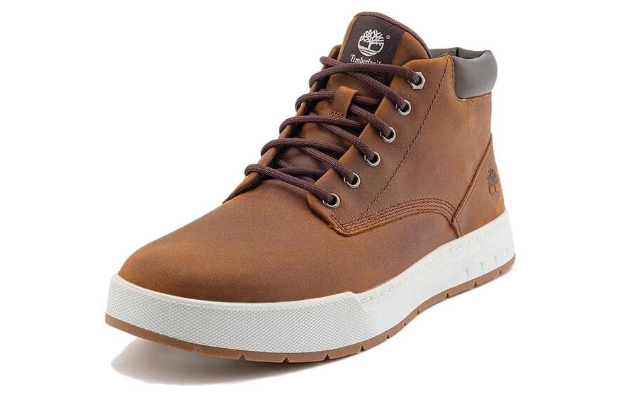 Кроссовки Timberland Противоскользящие Износостойкие MID Скейтборд Кроссовки Мужские Коричневые - изображение 3