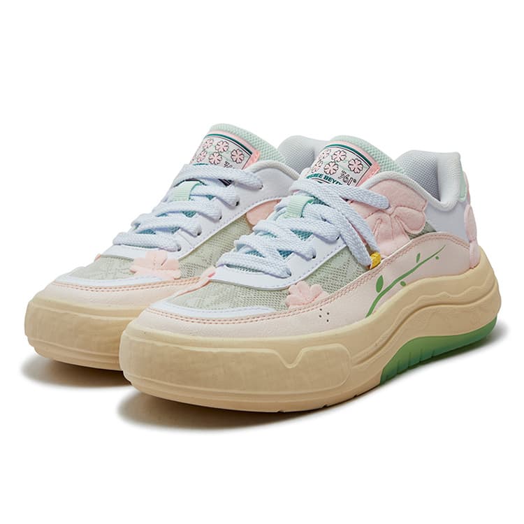 Кроссовки 361° Garden Shoes противоскользящие устойчивые к истиранию дышащие низкие кроссовки для скейтбординга женские - изображение 3
