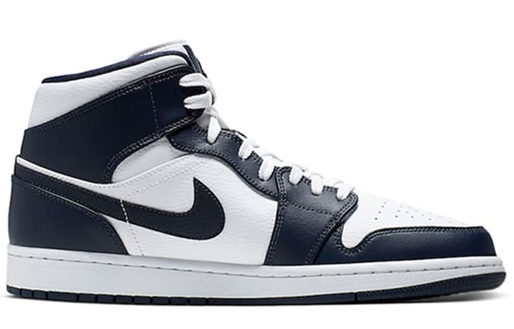 Ретро баскетбольные кроссовки Jordan Air Jordan 1 Mid Obsidian - изображение 2