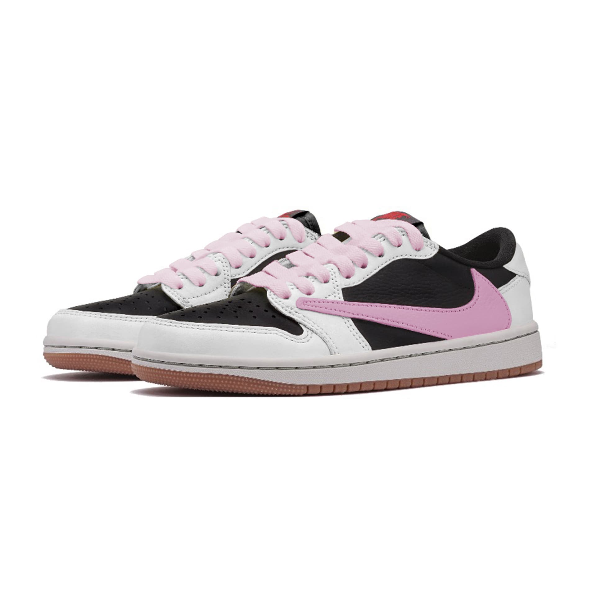 Ретро баскетбольные кроссовки Travis Scott x Air Jordan 1 Low - изображение 3
