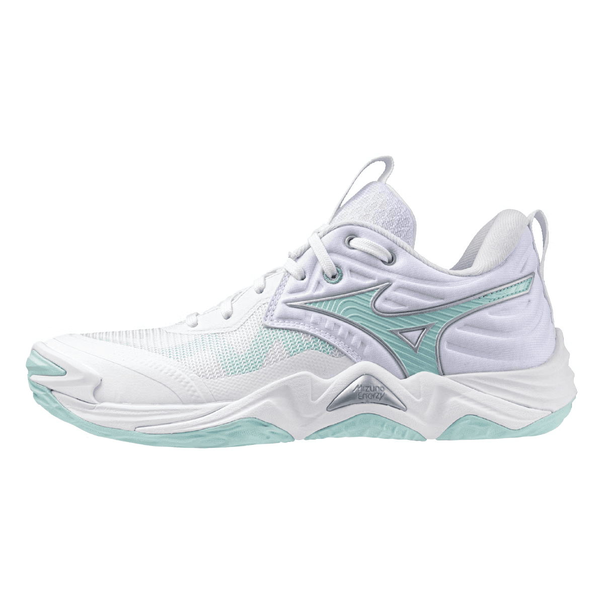 Кроссовки для спортзала Mizuno WAVE MOMENTUM ELITE Низкие Тренировочные Кроссовки Женские Белые Зеленые - изображение 1