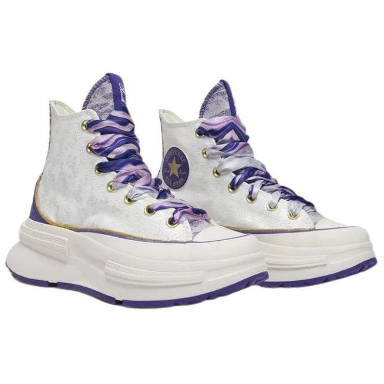 Кеды Converse Run Star Legacy CX удобные универсальные износостойкие хай-топы кеды женские белый фиолетовый - изображение 3