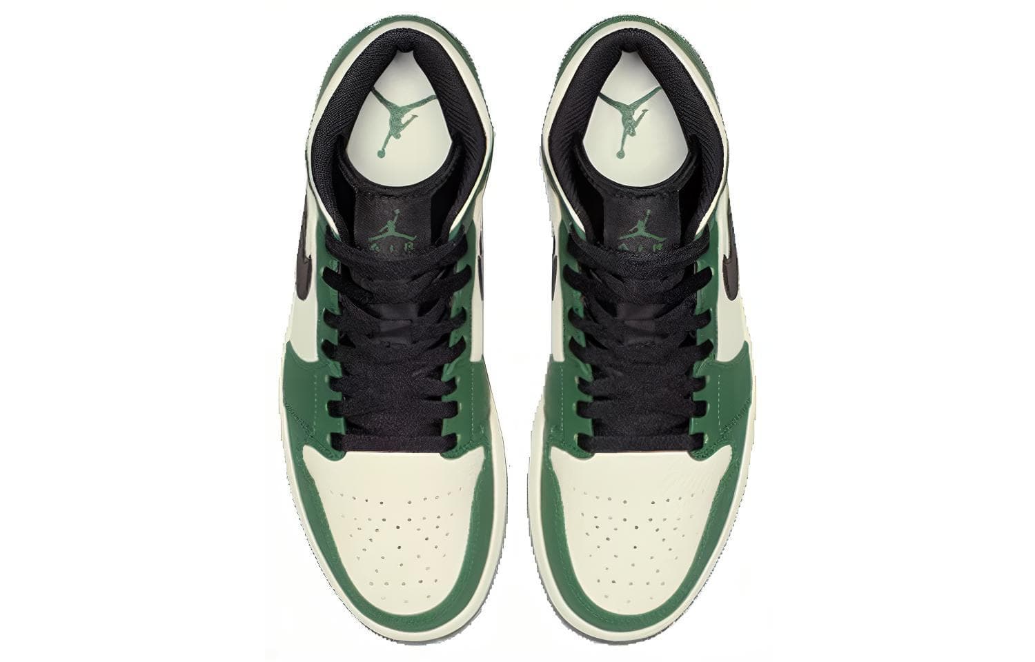 Ретро баскетбольные кроссовки Jordan Mid Retro Basketball Shoes White Green - изображение 3