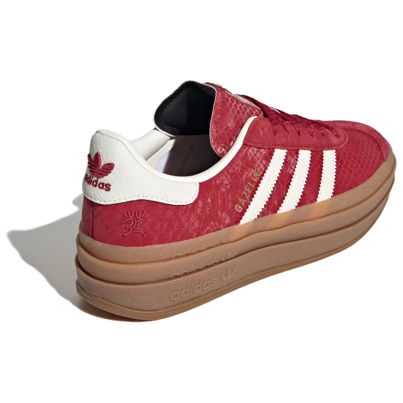 Кроссовки Adidas Originals GAZELLE BOLD CNY SHENIANXIANDING 'Год Змеи' Искусственная замша Низкие кеды для скейтбординга Женские - изображение 6