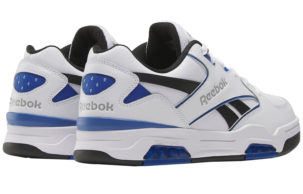 Ретро баскетбольные кроссовки Reebok BB 4500 DMX Устойчивые к истиранию Низкие Баскетбольные Кроссовки Унисекс Синие Белые - изображение 3