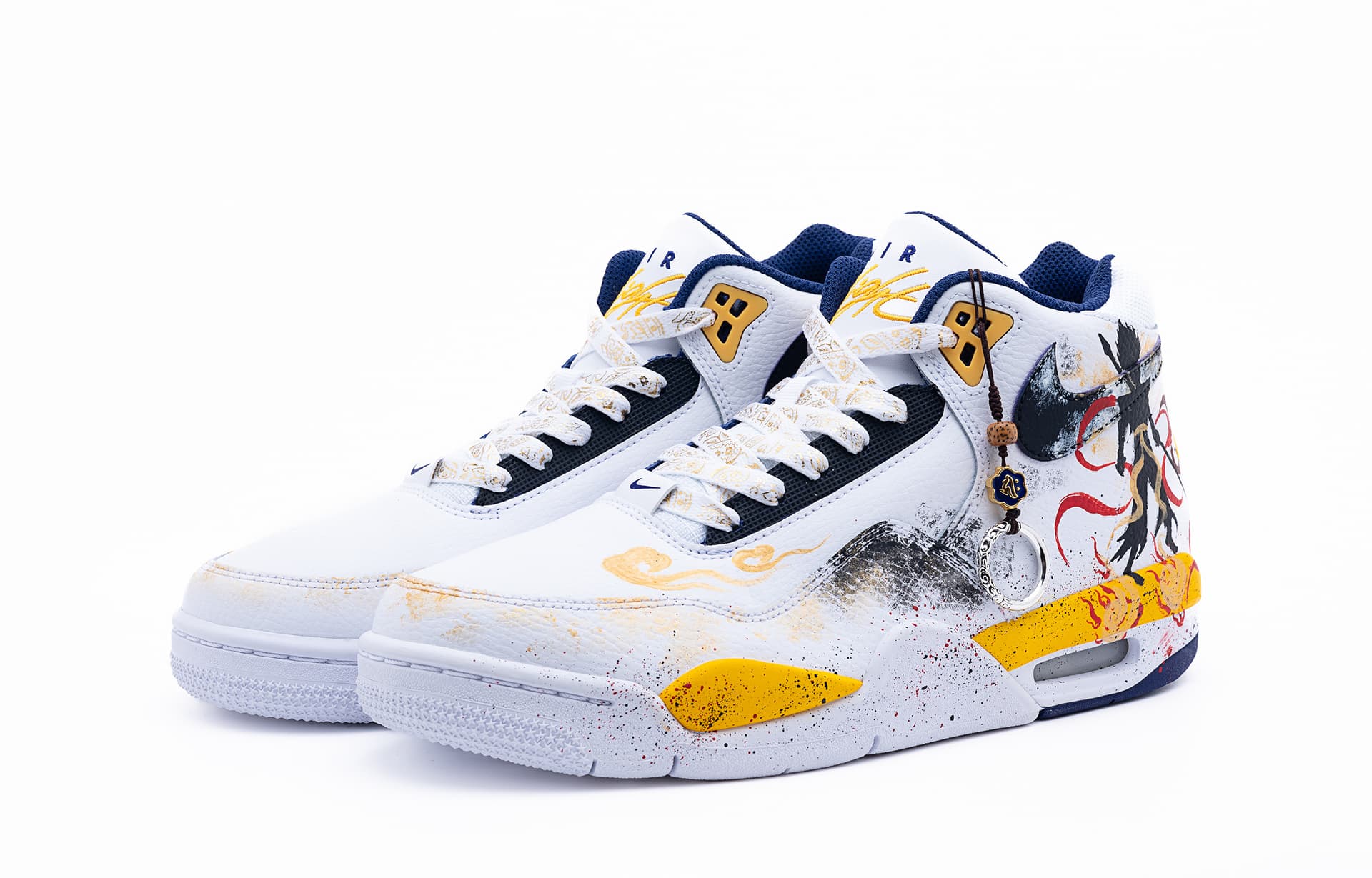 Ретро баскетбольные кроссовки Nike Flight Legacy White - изображение 3