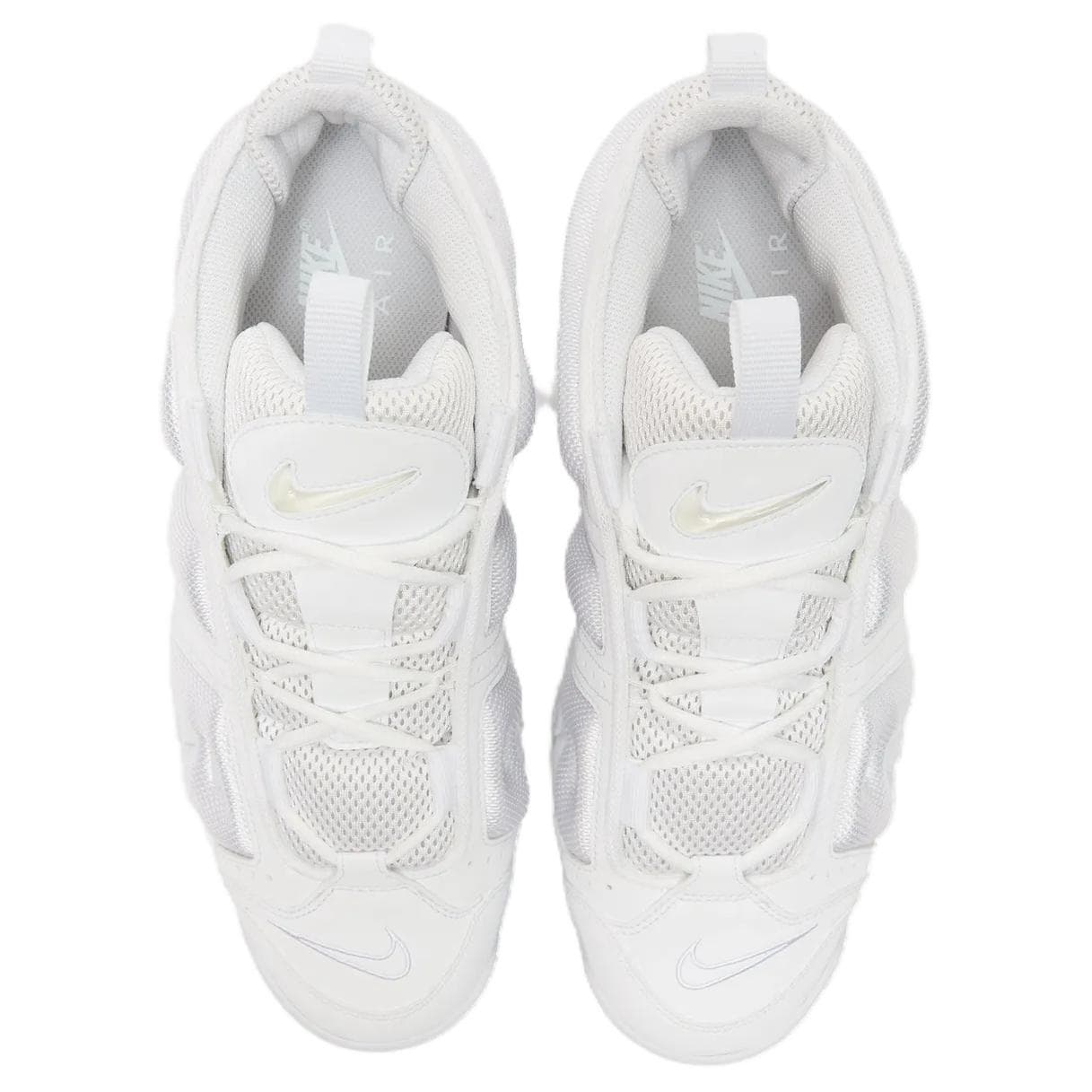 Кроссовки для баскетбола Nike Air More Uptempo противоскользящие устойчивые к истиранию низкие мужские баскетбольные кроссовки белые - изображение 3