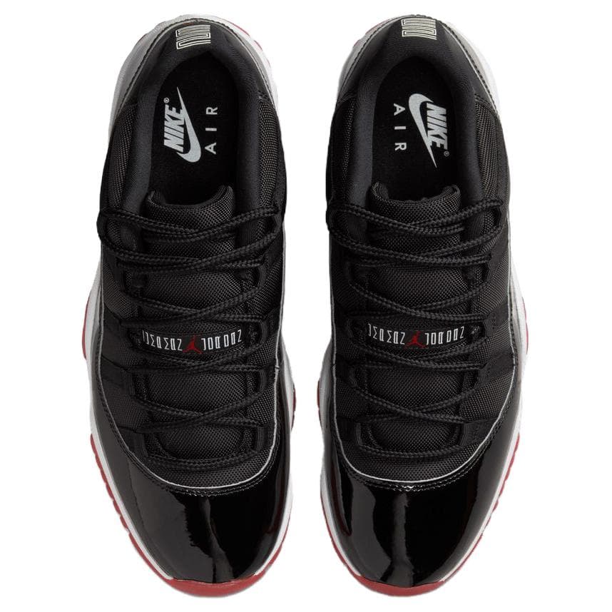Ретро баскетбольные кроссовки Air Jordan 11 Low "Bred" - изображение 4