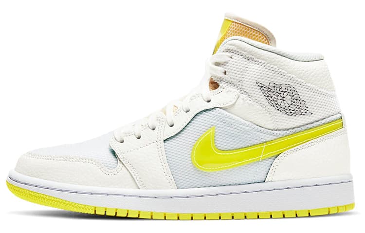 Ретро баскетбольные кроссовки Jordan Air Jordan 1 Mid SE "Voltage Yellow"