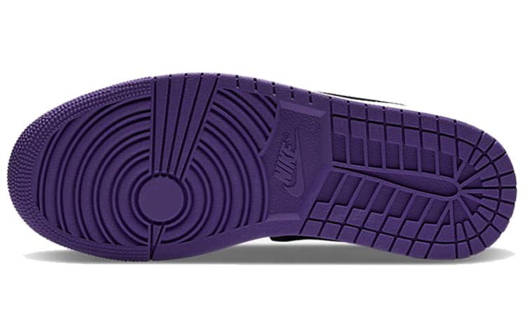 Ретро баскетбольные кроссовки Jordan Air Jordan 1 Mid SE Black White Purple - изображение 6