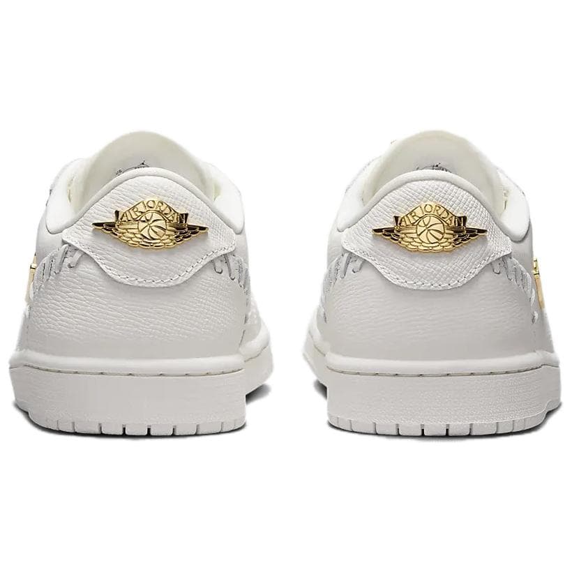 Ретро баскетбольные кроссовки Jordan Air Jordan 1 Low White Gold — фото 5