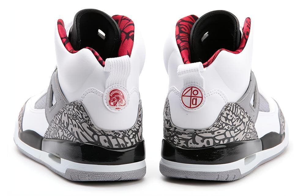 Ретро баскетбольные кроссовки Jordan Spizike White Cement - изображение 3