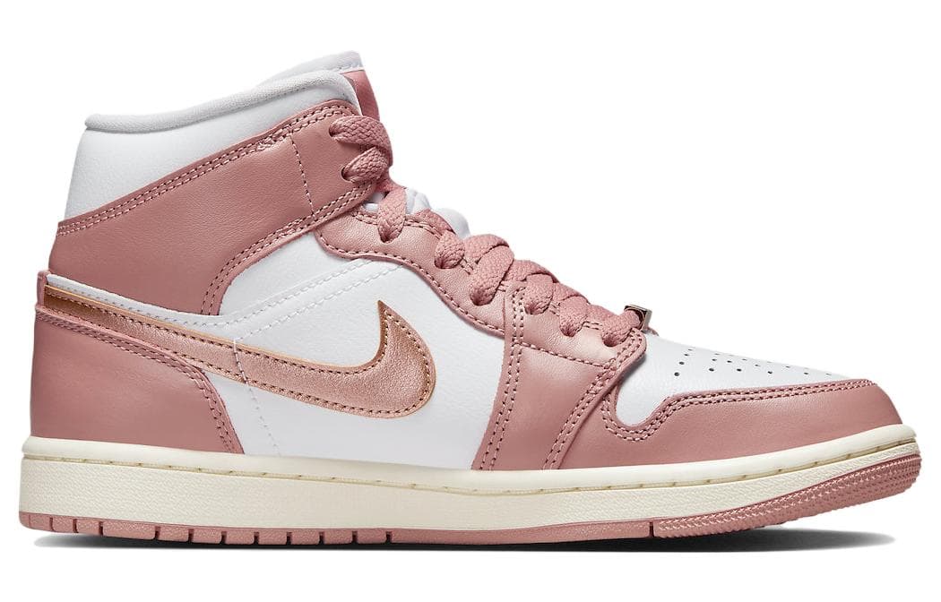 Ретро баскетбольные кроссовки Jordan Air Jordan 1 Mid SE "Red Stardust" - изображение 2
