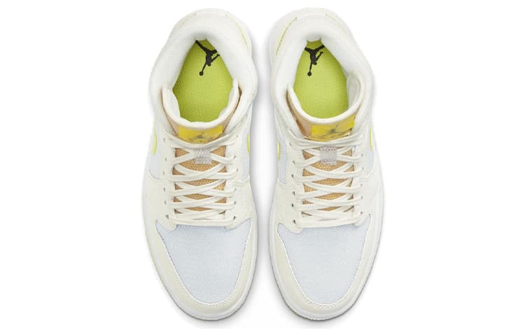 Ретро баскетбольные кроссовки Jordan Air Jordan 1 Mid SE "Voltage Yellow" — фото 4