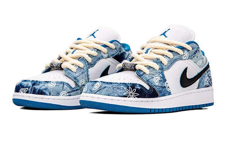 Кроссовки для баскетбола Jordan Air Jordan 1 Low "Washed Denim" - изображение 3