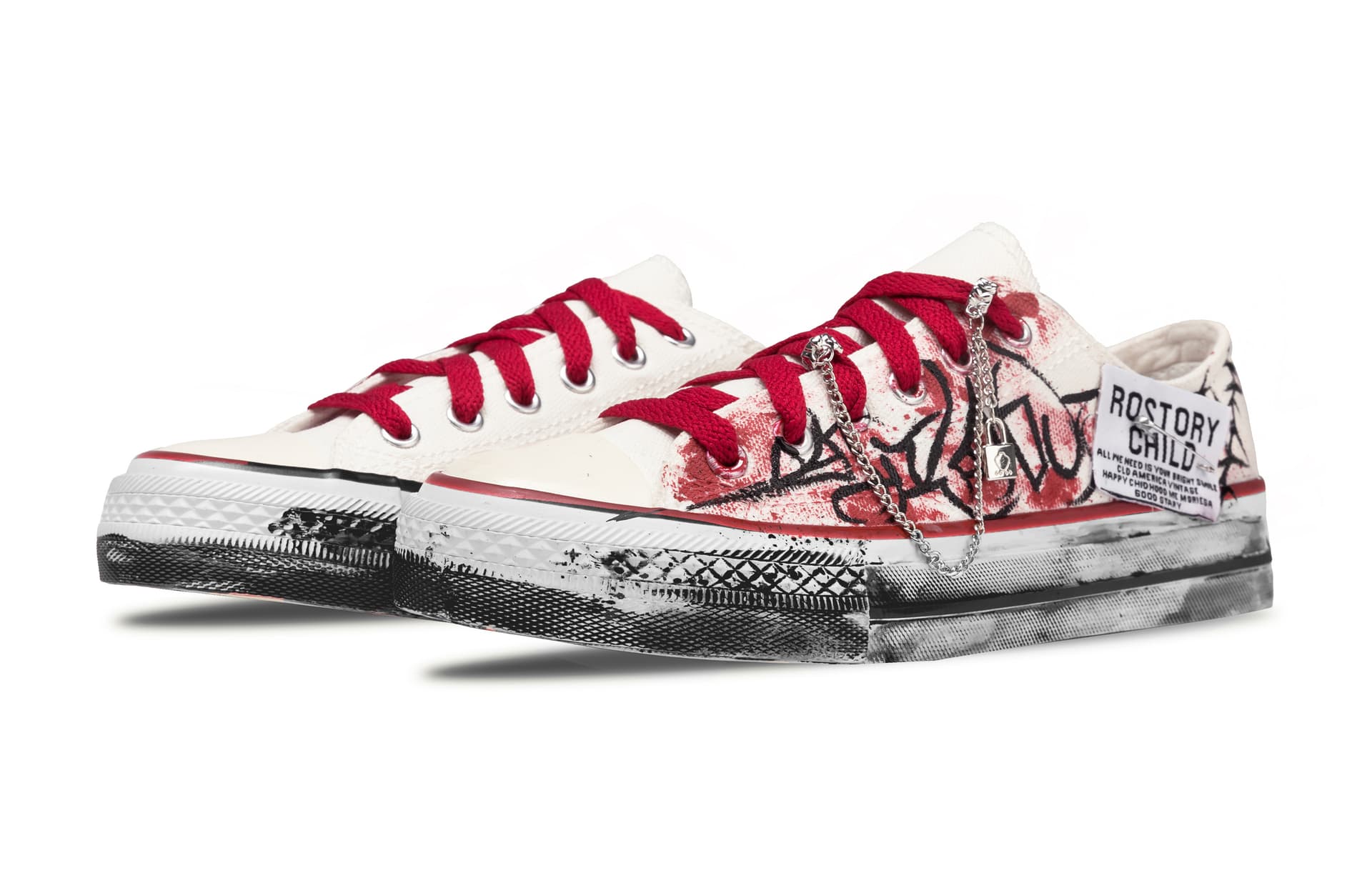 Кеды Converse Chuck 70 Red Dream Ink Splash - изображение 3